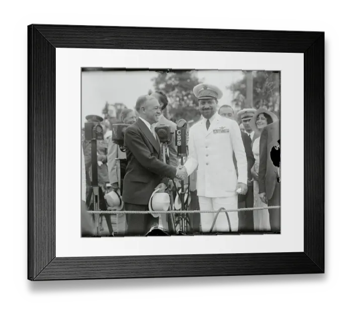Framed Print : Italo Balbo and Harry Woodring Shaking Hands Framed Print : Italo Balbo and Harry Woodring Shaking Hands