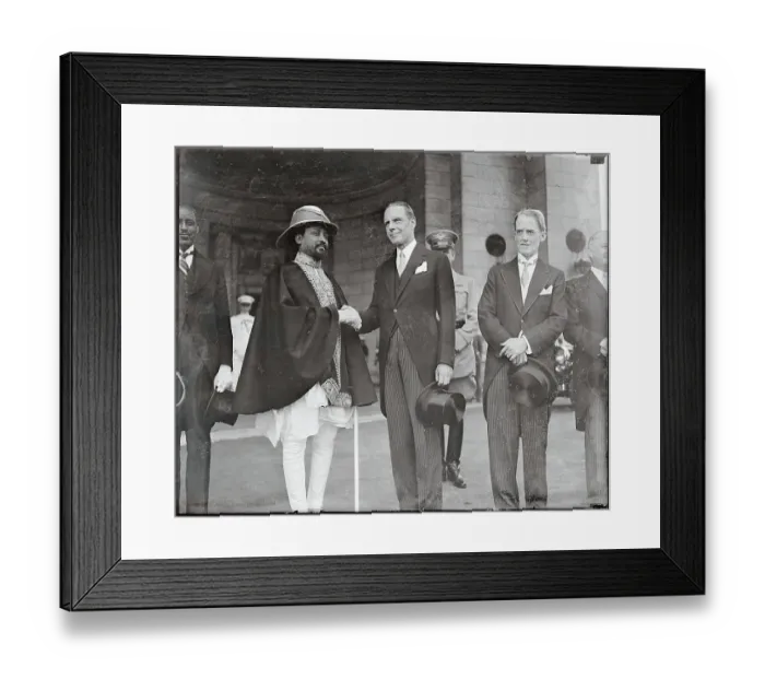 Framed Print : Prince Ras Desta Demtu Being Greeted Framed Print : Prince Ras Desta Demtu Being Greeted