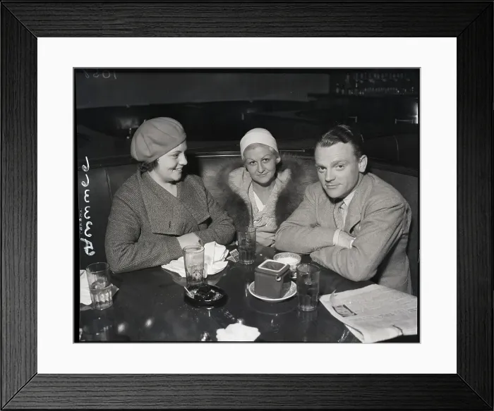 Framed Print : James Cagney And Family At Supper Framed Print : James Cagney And Family At Supper