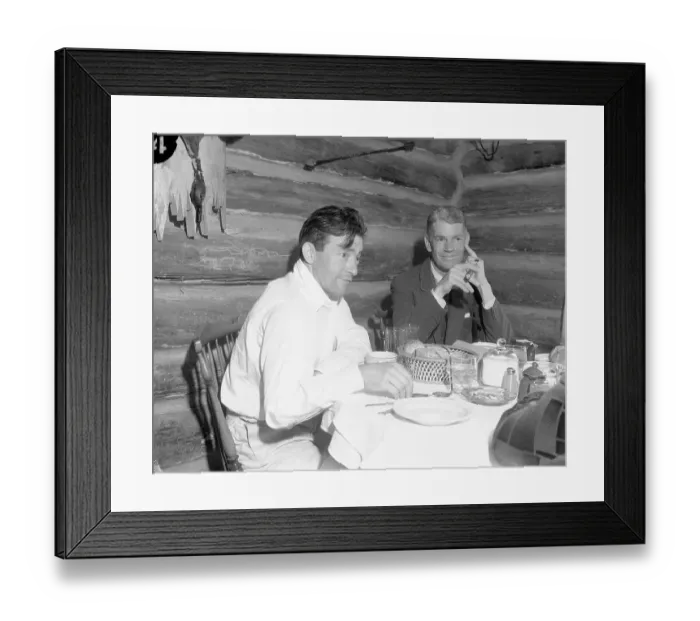 Framed Print : Claude Rains and James Whale Eating Lunch Framed Print : Claude Rains and James Whale Eating Lunch