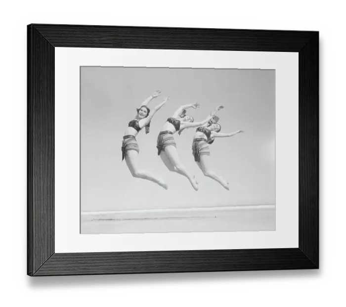 Framed Print : Three Girls Dancing Framed Print : Three Girls Dancing