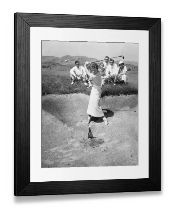 Framed Print : Babe Didrikson Swinging Club Framed Print : Babe Didrikson Swinging Club