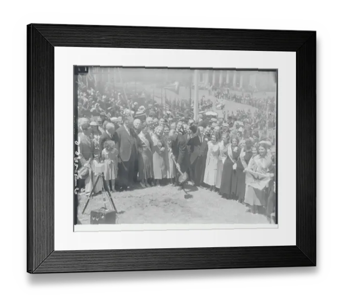 Framed Print : Herbert Hoover Participating in Ceremonies Framed Print : Herbert Hoover Participating in Ceremonies