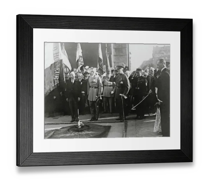 Framed Print : General Pershing Honoring Dead Framed Print : General Pershing Honoring Dead
