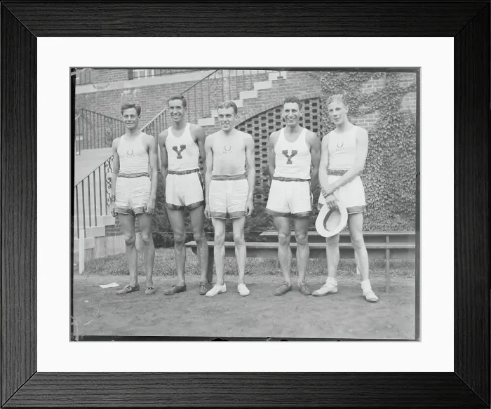 Framed Print : Jack E. Lovelock and Fellow Athletes Framed Print : Jack E. Lovelock and Fellow Athletes