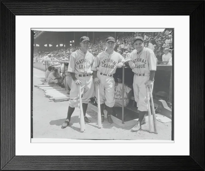 Framed Print : Trio of Baseball Players Framed Print : Trio of Baseball Players
