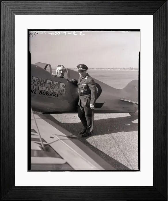 Framed Print : Roscoe Turner Talks with Ernst Udet Framed Print : Roscoe Turner Talks with Ernst Udet