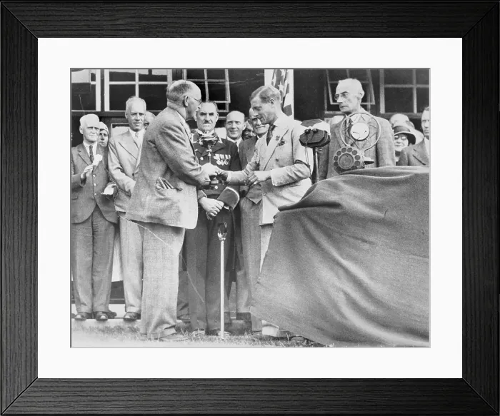 Framed Print : Edward VIII Presenting Trophy Framed Print : Edward VIII Presenting Trophy