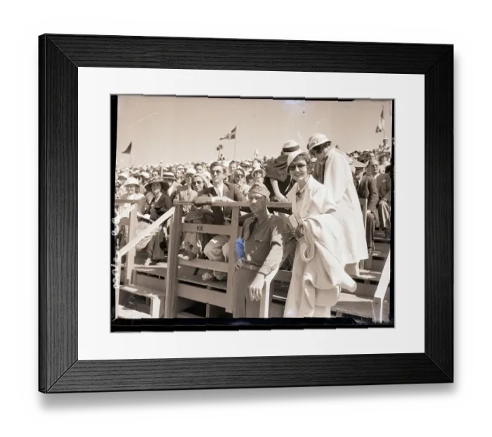 Framed Print : Claudette Colbert and Friends at Air Races Framed Print : Claudette Colbert and Friends at Air Races