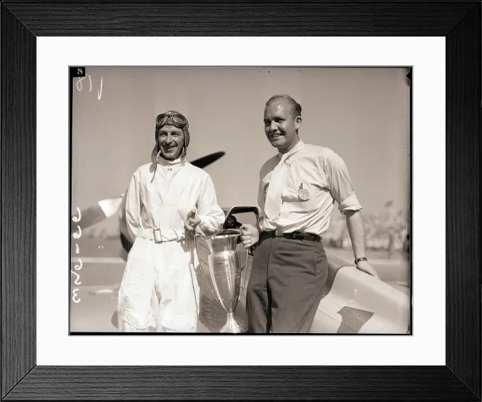 Framed Print : George Hague and C.F. McGrew with Trophy Cup Framed Print : George Hague and C.F. McGrew with Trophy Cup