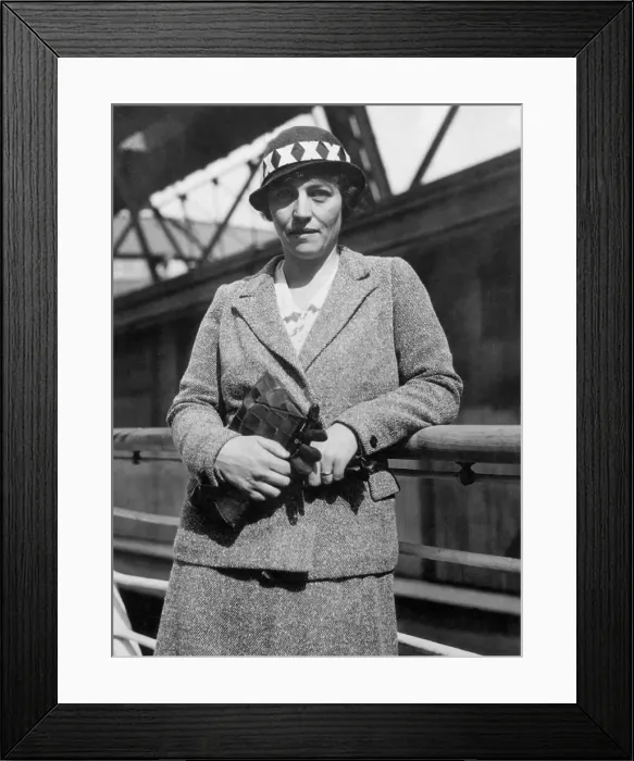 Framed Print : Pearl Buck Holding Purse and Gloves Framed Print : Pearl Buck Holding Purse and Gloves