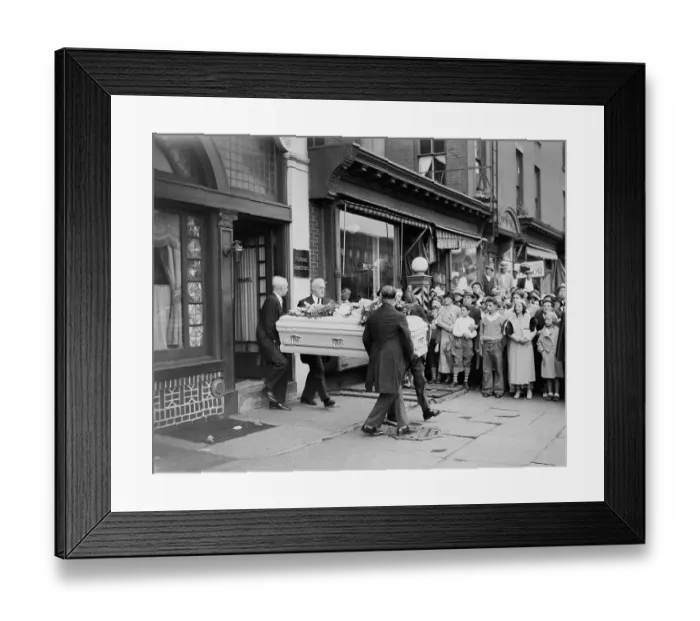 Framed Print : Funeral of Mrs. Jack Legs Diamond Framed Print : Funeral of Mrs. Jack Legs Diamond