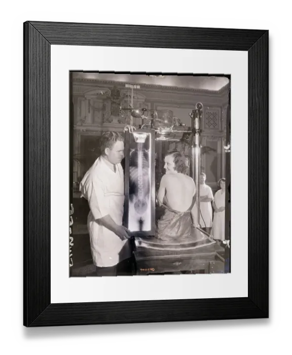 Framed Print : X-Ray of Judith Allen's Perfect Back Framed Print : X-Ray of Judith Allen's Perfect Back