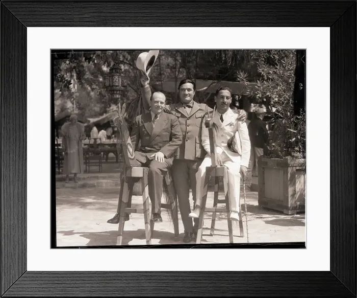 Framed Print : Ernst Udet and Tito Falcone