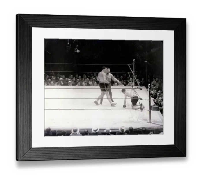 Framed Print : Primo Carnera and Jack Sharkey Boxing Framed Print : Primo Carnera and Jack Sharkey Boxing