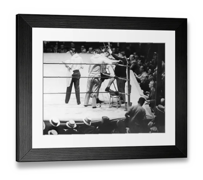 Framed Print : Johnny Buckley Reviving Jack Sharkey Framed Print : Johnny Buckley Reviving Jack Sharkey