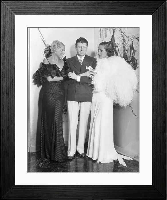 Framed Print : Adrienne Ames, Lilyan Tashman and Travis Banton Framed Print : Adrienne Ames, Lilyan Tashman and Travis Banton
