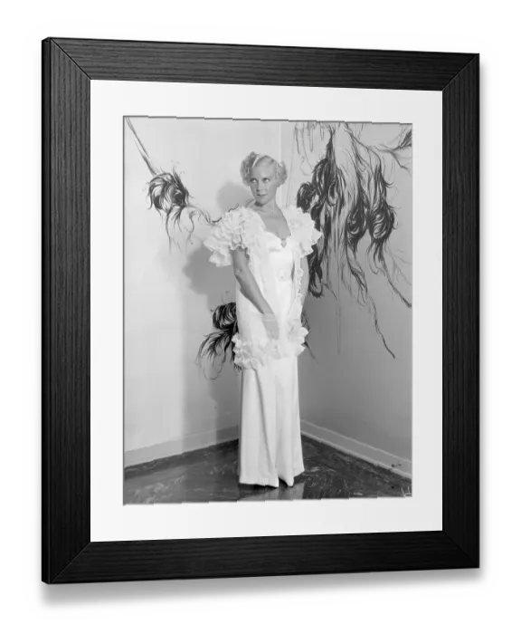 Framed Print : Lilyan Tashman in Evening Gown Framed Print : Lilyan Tashman in Evening Gown