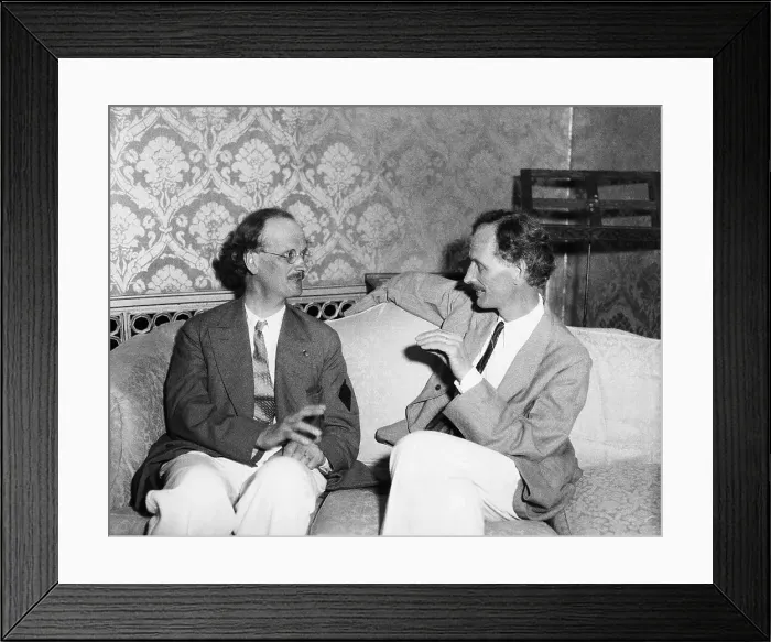 Framed Print : Twin Brothers Talking Framed Print : Twin Brothers Talking