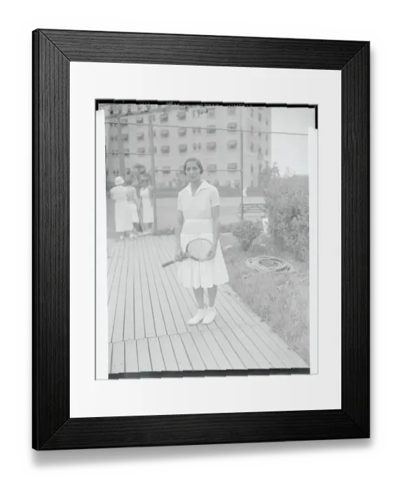 Framed Print : Tennis Champ Maud Levi