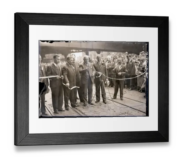 Framed Print : Officials at Ribbon Cutting Ceremony Framed Print : Officials at Ribbon Cutting Ceremony