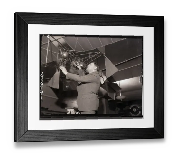 Framed Print : Langley Model Airplanes on Exhibit Framed Print : Langley Model Airplanes on Exhibit