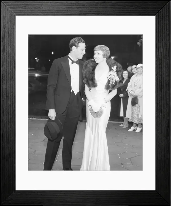 Framed Print : Norman Foster and Claudette Colbert Framed Print : Norman Foster and Claudette Colbert