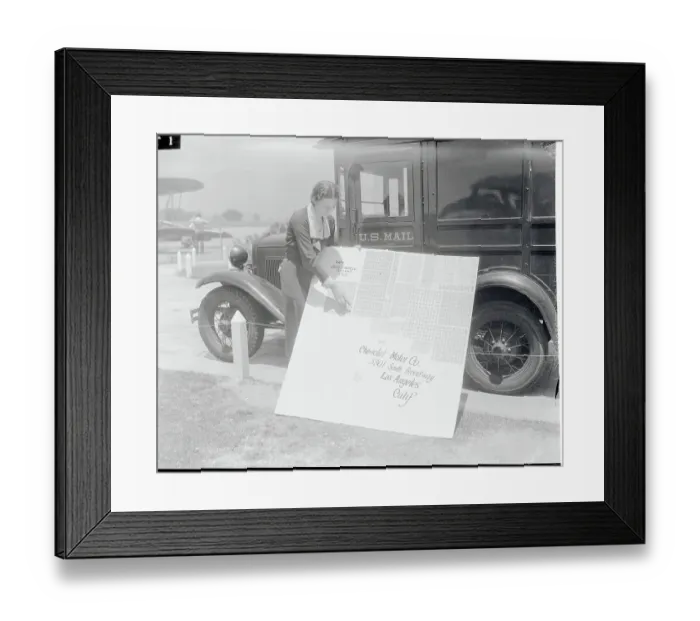 Framed Print : Large Package with Many Stamps Framed Print : Large Package with Many Stamps