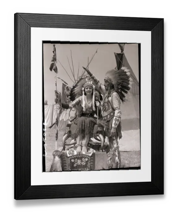 Framed Print : White Eagle Crowns Queen of Pioneer Days Framed Print : White Eagle Crowns Queen of Pioneer Days