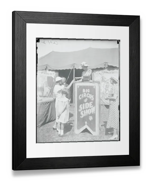 Framed Print : Nora Grace Admitting People to Circus Framed Print : Nora Grace Admitting People to Circus