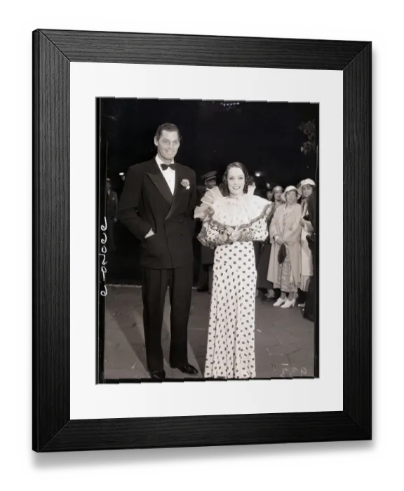 Framed Print : Johnny Weismuller and Lupe Velez at Play Premiere