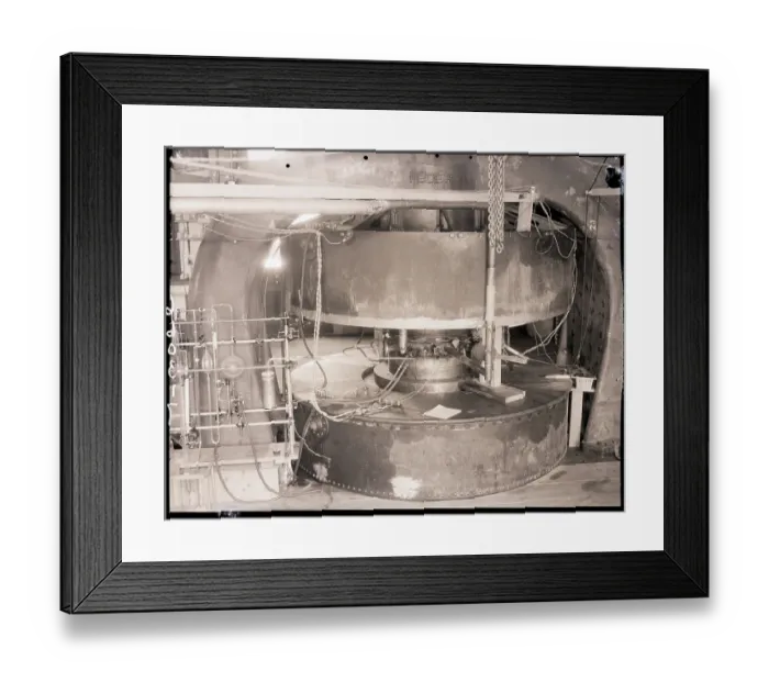 Framed Print : 85 Ton Magnet at the University of California Framed Print : 85 Ton Magnet at the University of California