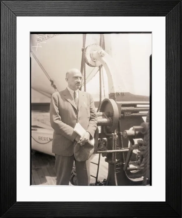 Framed Print : Chaim Weizmann on Ship Framed Print : Chaim Weizmann on Ship