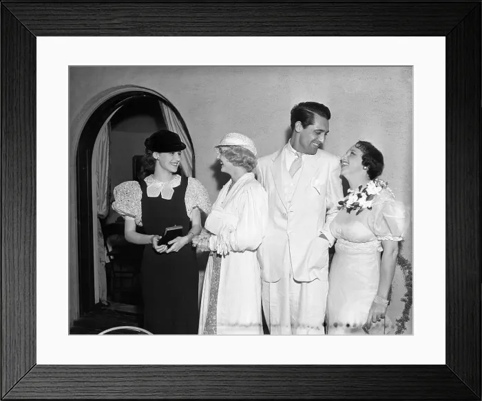 Framed Print : Cary Grant and Friends at Party Framed Print : Cary Grant and Friends at Party