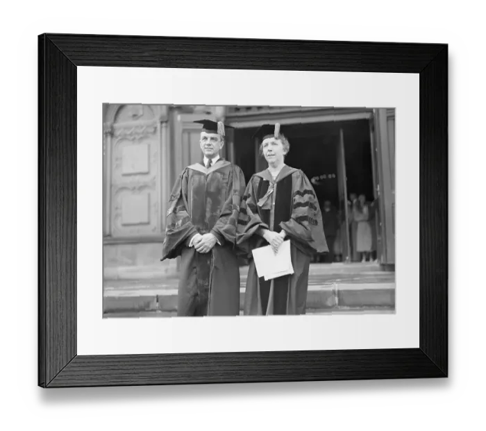 Framed Print : Owen Young and Ada Comstock at Graduation Framed Print : Owen Young and Ada Comstock at Graduation