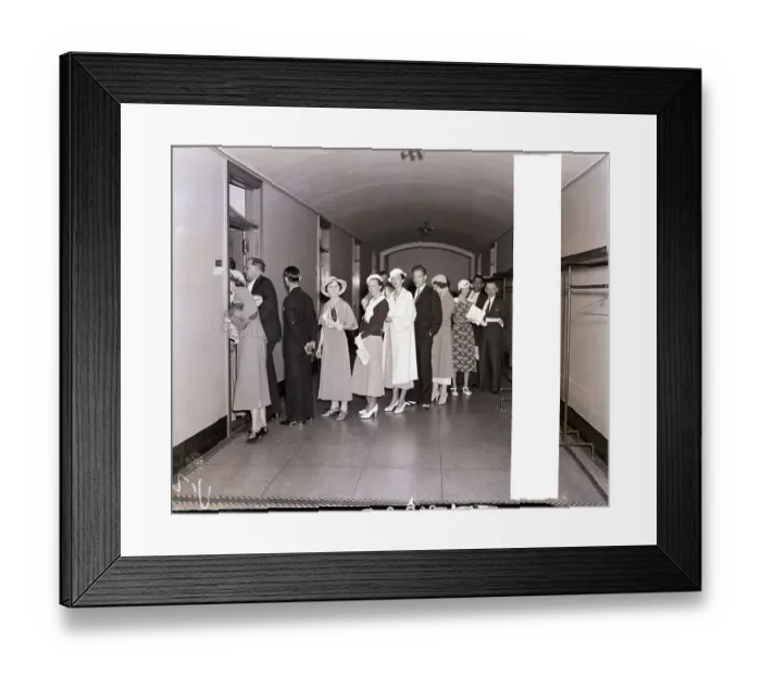 Framed Print : Job Hunters Waiting in Line Framed Print : Job Hunters Waiting in Line