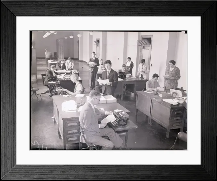 Framed Print : General Hugh Johnson's Office