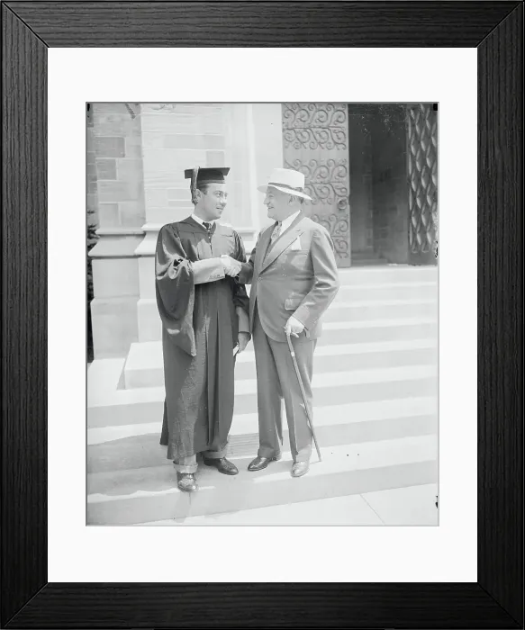 Framed Print : Robert Wagner with Son Framed Print : Robert Wagner with Son