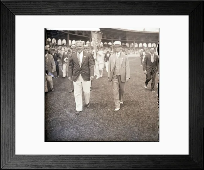Framed Print : Alonzo Stagg Returning to His Alma Mater Framed Print : Alonzo Stagg Returning to His Alma Mater