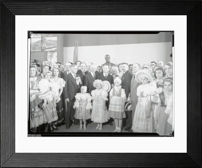 Framed Print : Opening of Czechoslovakian House Framed Print : Opening of Czechoslovakian House