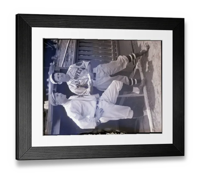Framed Print : Baseball Captains Exchanging Lineups Framed Print : Baseball Captains Exchanging Lineups