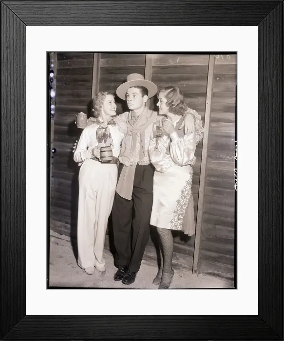 Framed Print : Famous Hollywood Trio Out on the Town Framed Print : Famous Hollywood Trio Out on the Town