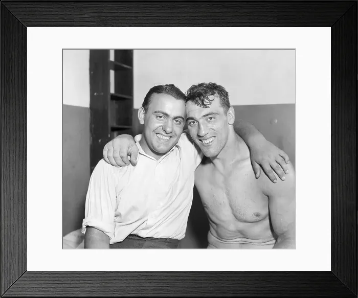 Framed Print : Primo and Severino Carnera Arm in Arm Framed Print : Primo and Severino Carnera Arm in Arm