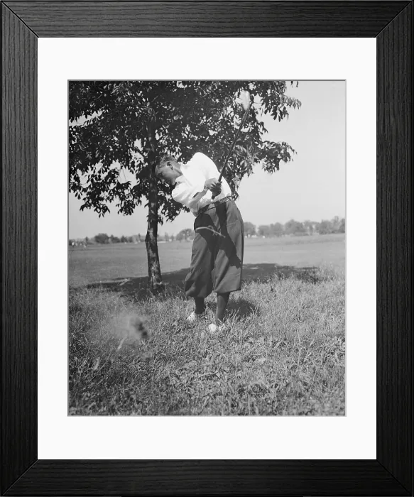 Framed Print : Golfer Swinging Club Framed Print : Golfer Swinging Club