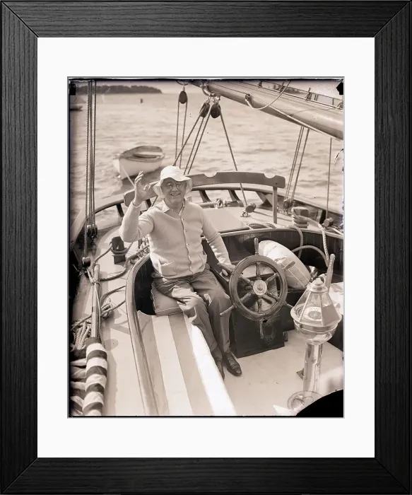 Framed Print : President Roosevelt Sailing Framed Print : President Roosevelt Sailing