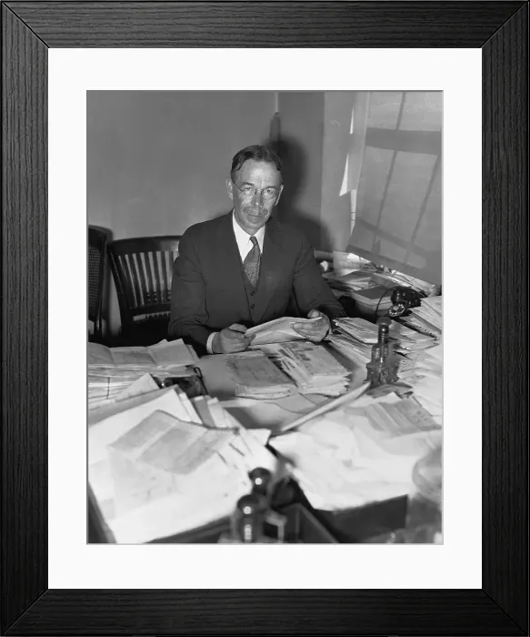 Framed Print : Ira Smith, Chief of the White House Mail Room Framed Print : Ira Smith, Chief of the White House Mail Room