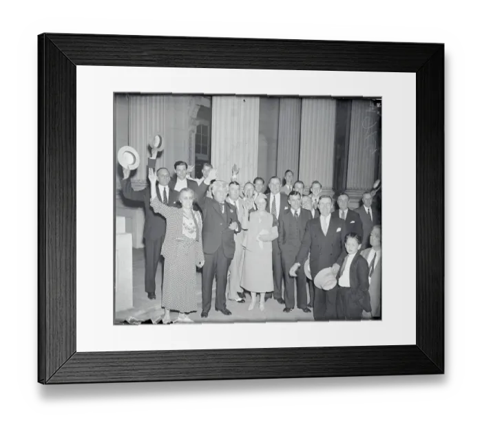 Framed Print : Henry T. Rainey Being Celebrated Framed Print : Henry T. Rainey Being Celebrated