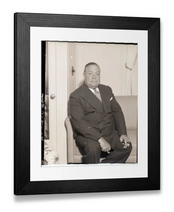 Framed Print : George Mcmanus Seated in Ship Stateroom Framed Print : George Mcmanus Seated in Ship Stateroom