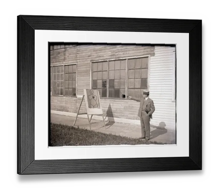 Framed Print : Commissioner at Army Training Camp Framed Print : Commissioner at Army Training Camp
