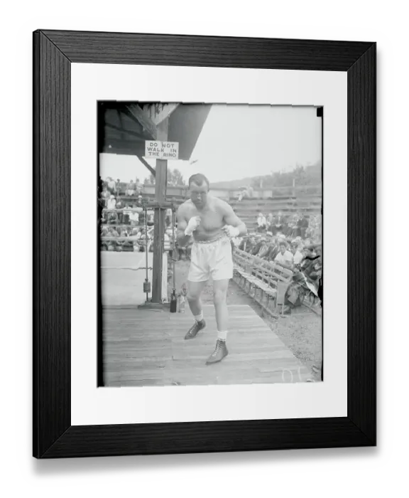 Framed Print : Jack Sharkey in Action Pose Framed Print : Jack Sharkey in Action Pose